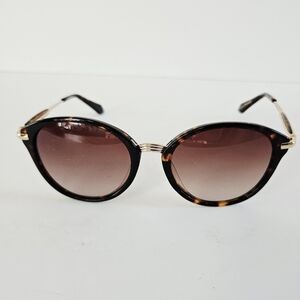 Vintage Vivienne Westwood Tortoise Shell Purple Gradient Gold Cat Eye Sunglasses